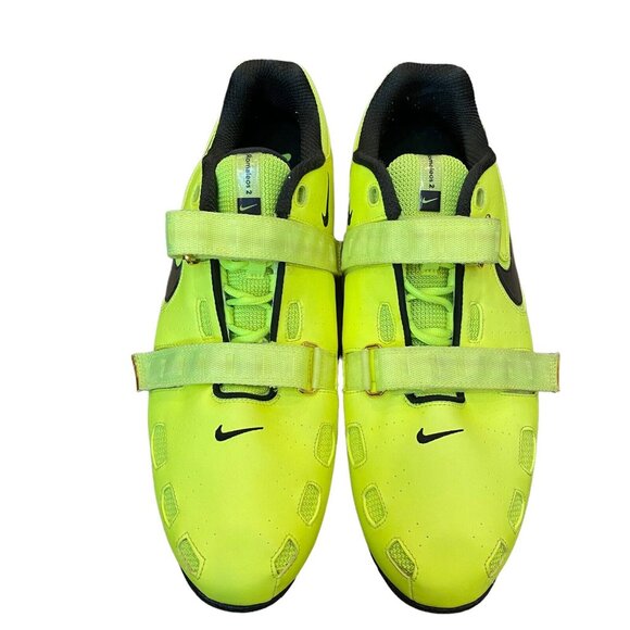 Nike Romaleos 2 Weightlifting Shoes Mens Size 18 Volt  476927-700 Mint Condition - Picture 5 of 11